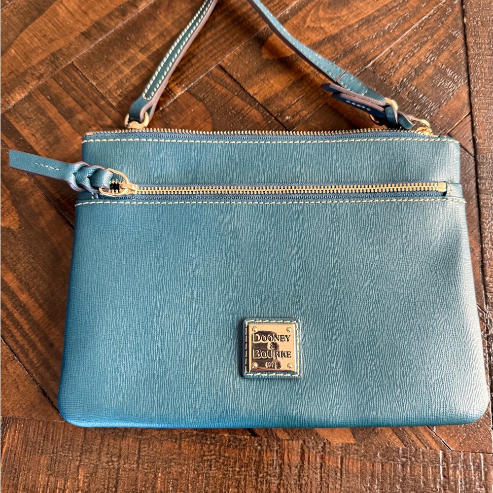 Dooney & Bourke Teal Wristlet Clutch